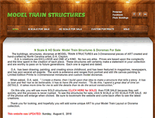 Tablet Screenshot of modeltrainstructures.com